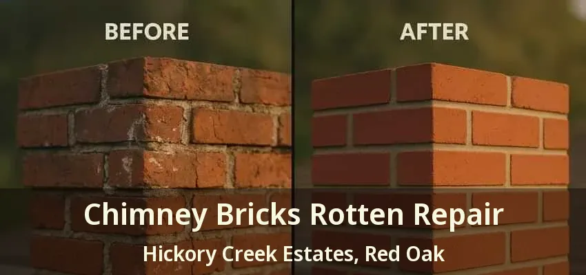 Chimney Bricks Rotten Repair Hickory Creek Estates, Red Oak - TX Chimney Bricks Rotten Repair Hickory Creek Estates, Red Oak - TX
