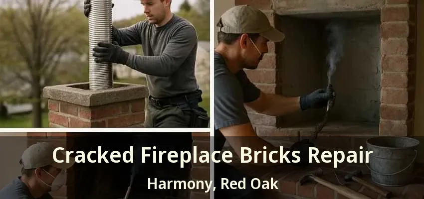 Cracked Fireplace Bricks Repair Harmony, Red Oak - TX
