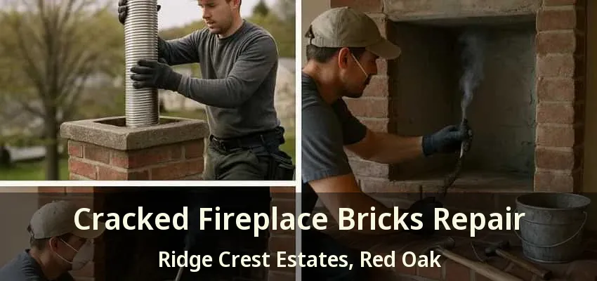 Cracked Fireplace Bricks Repair Ridge Crest Estates, Red Oak - TX