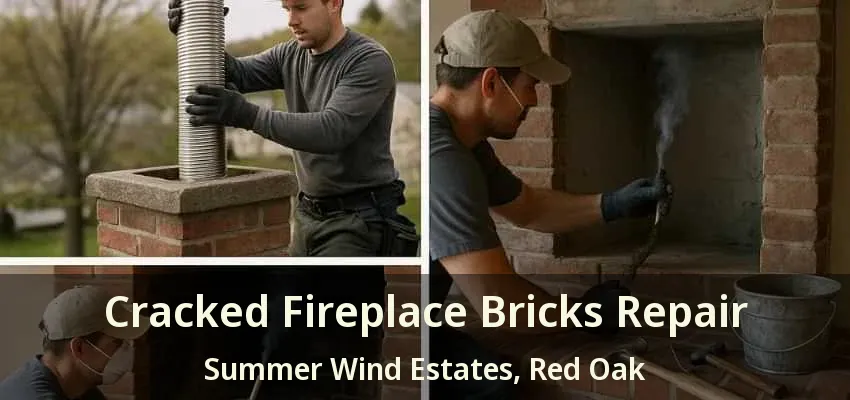 Cracked Fireplace Bricks Repair Summer Wind Estates, Red Oak - TX Cracked Fireplace Bricks Repair Summer Wind Estates, Red Oak - TX