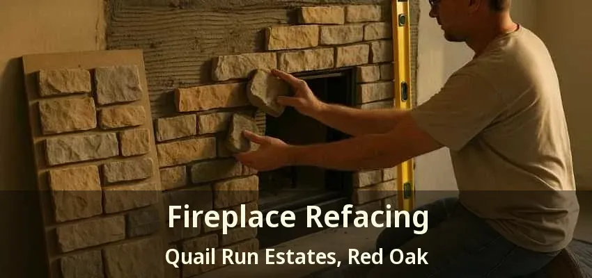 Fireplace Refacing Quail Run Estates, Red Oak - TX