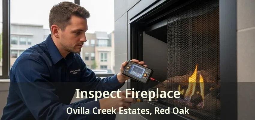 Inspect Fireplace Ovilla Creek Estates, Red Oak - TX
