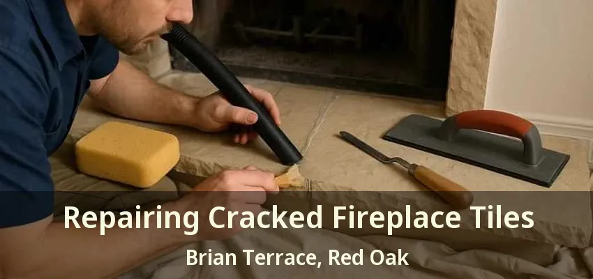 Repairing Cracked Fireplace Tiles Brian Terrace, Red Oak - TX