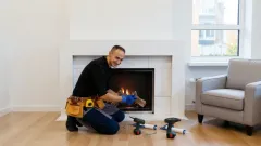 Gas Fireplace Technician Harmony, Red Oak