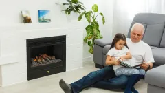 Service A Gas Fireplace Eastridge South, Red Oak