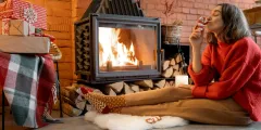Service Fireplace Harmony, Red Oak