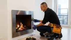 Wood Burning Fireplace Inspection Eastridge South, Red Oak